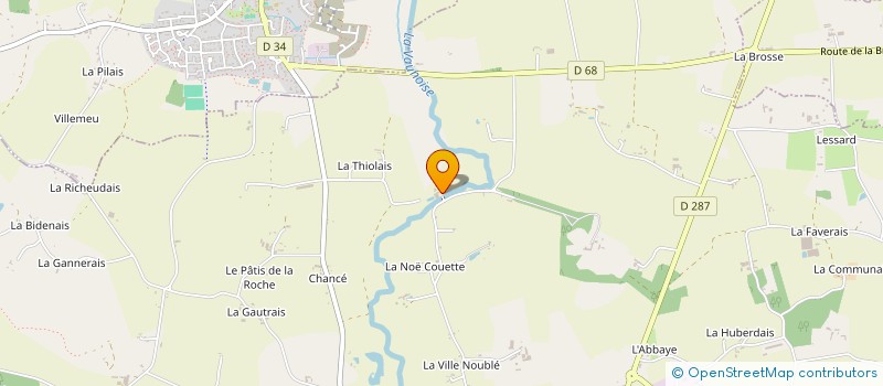 localisation de l'entreprise EARL DE LA RIVIERE  MORDELLES