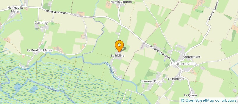localisation de l'entreprise EARL DE LA RIVIERE à GEFOSSE-FONTENAY
