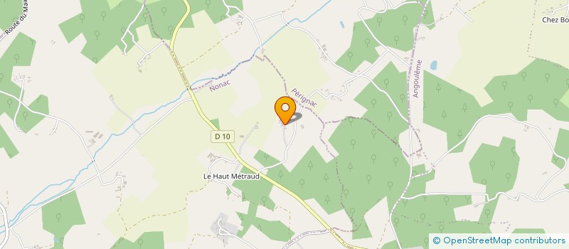 localisation de l'entreprise EARL DE LA RIVOLLEE à NONAC