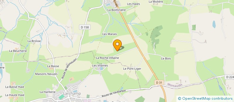 localisation de l'entreprise EARL DE LA ROCHE VILAINE à MONTAUDIN