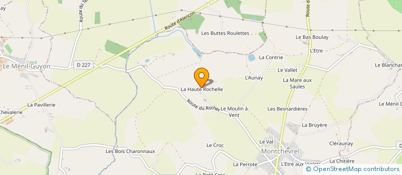 localisation de l'entreprise EARL DE LA ROCHELLE à MONTCHEVREL