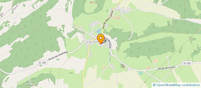 localisation de l'entreprise EARL DE LA ROCHETTE à LAVIRON