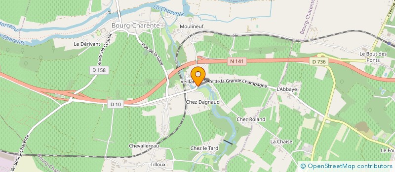 localisation de l'entreprise EARL DE LA ROMEDE à BOURG-CHARENTE