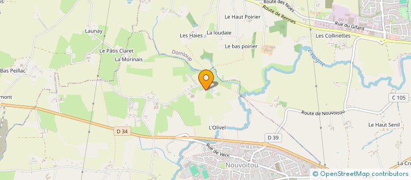 localisation de l'entreprise EARL DE LA RONCINAIS à NOUVOITOU
