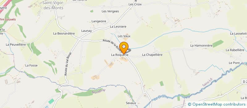 localisation de l'entreprise EARL DE LA ROQUERIE à SAINT-VIGOR-DES-MONTS