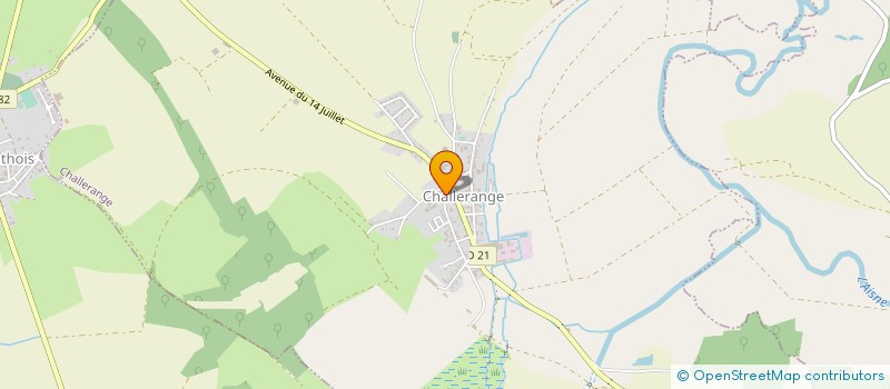 localisation de l'entreprise EARL DE LA ROSIERE à CHALLERANGE