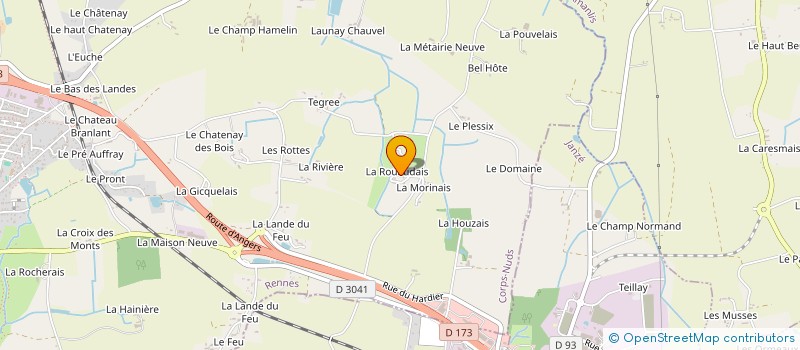 localisation de l'entreprise EARL DE LA ROUAUDAIS à CORPS-NUDS