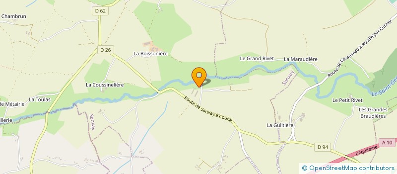 localisation de l'entreprise EARL DE LA ROUGERIE  SANXAY