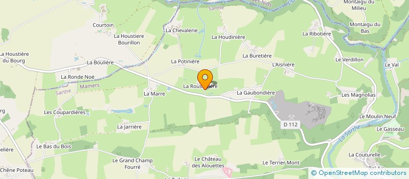 localisation de l'entreprise EARL DE LA ROUSSE à SAINT GEORGES LE GAULTIER