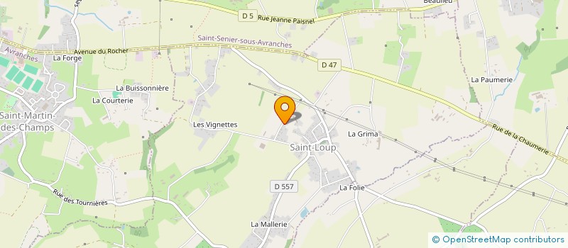 localisation de l'entreprise EARL DE LA ROUSSELIERE à SAINT-LOUP