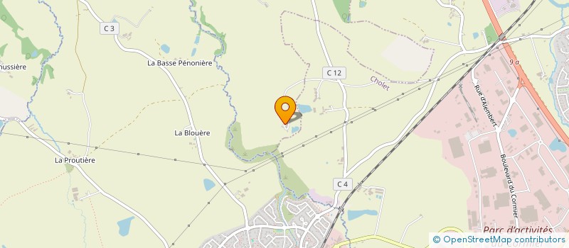 localisation de l'entreprise EARL DE LA ROUSSIERE  SAINT-LEGER-SOUS-CHOLET