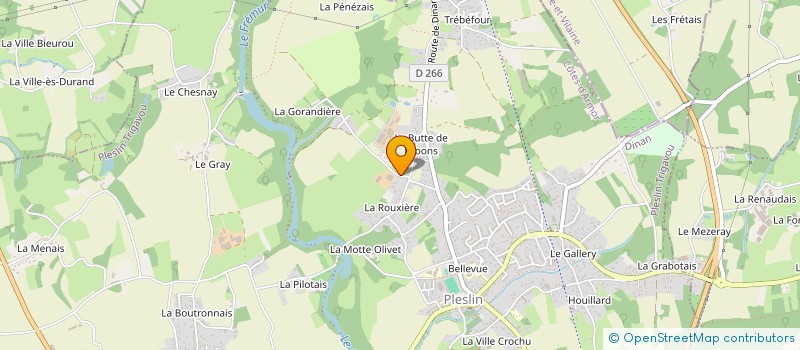 localisation de l'entreprise EARL DE LA ROUXIERE à PLESLIN-TRIGAVOU