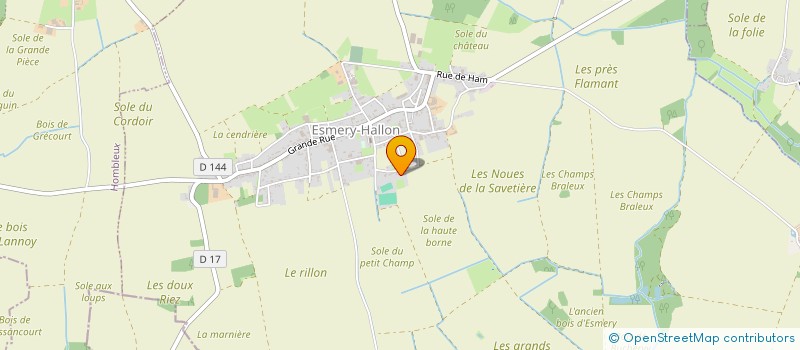 localisation de l'entreprise EARL DE LA RUELLE  ESMERY-HALLON