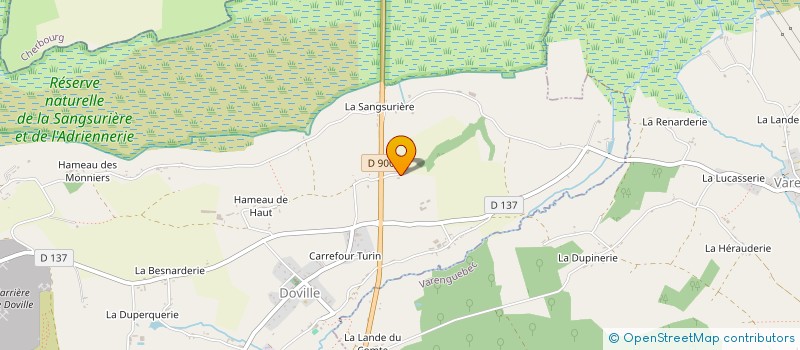 localisation de l'entreprise EARL DE LA SAGERIE à DOVILLE