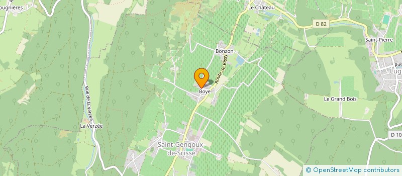 localisation de l'entreprise EARL DE LA SAINT JEAN à SAINT-GENGOUX-DE-SCISSE