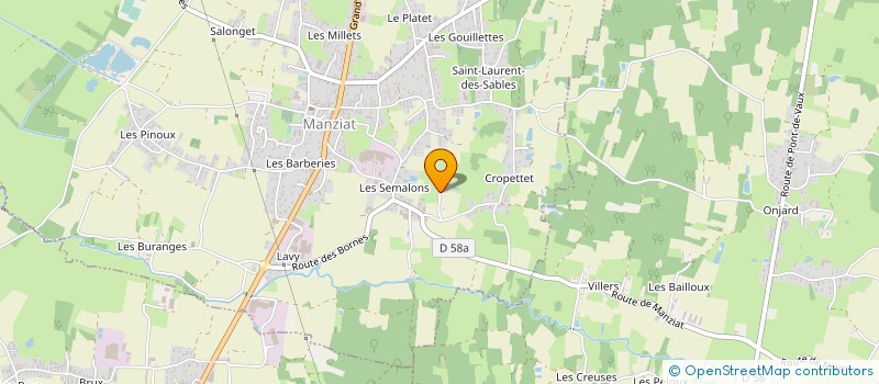 localisation de l'entreprise EARL DE LA SALETTE à MANZIAT