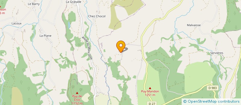 localisation de l'entreprise EARL DE LA SANADOIRE à ORCIVAL