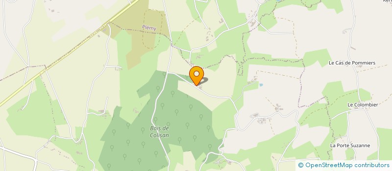 localisation de l'entreprise EARL DE LA SAPINIERE à PLOUGUENAST-LANGAST