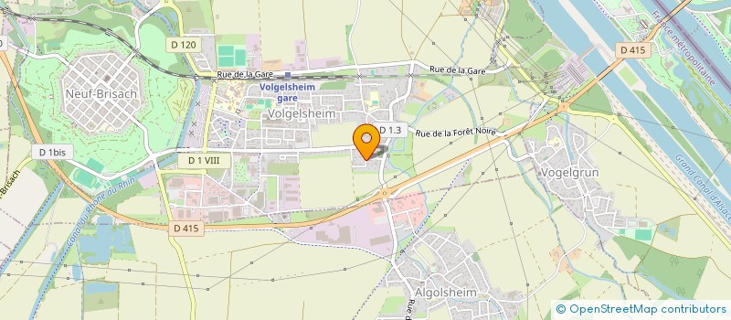 localisation de l'entreprise EARL DE LA SAPINIERE  VOLGELSHEIM