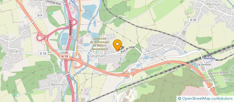 localisation de l'entreprise EARL DE LA SAPINIERE à SEVENANS