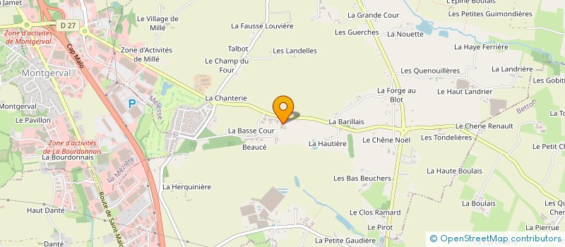localisation de l'entreprise EARL DE LA SAUDRAYE  MELESSE
