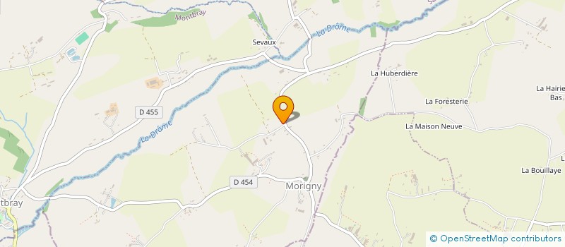localisation de l'entreprise EARL DE LA SAULNERIE  MORIGNY