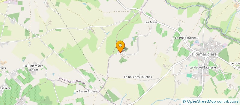 localisation de l'entreprise EARL DE LA SAVINIERE à LA REMAUDIERE