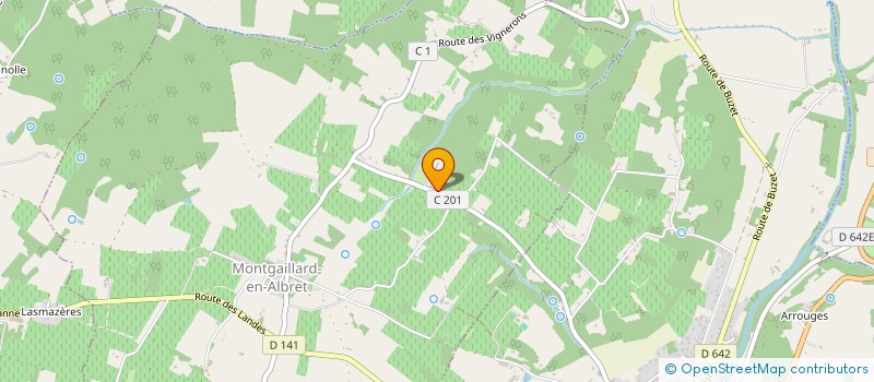 localisation de l'entreprise EARL DE LA SEBASTIANNE à MONTGAILLARD-EN-ALBRET