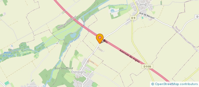 localisation de l'entreprise EARL DE LA SENSEE  ETAING