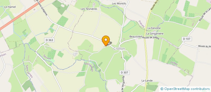 localisation de l'entreprise EARL DE LA SERANDIERE à CROLLON