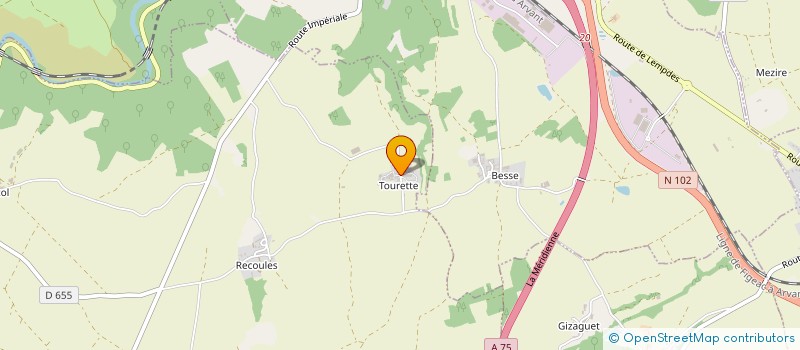 localisation de l'entreprise EARL DE LA SERVE  LEOTOING