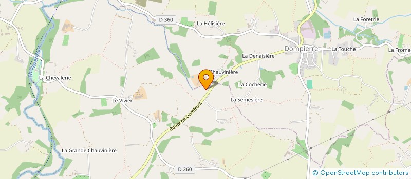 localisation de l'entreprise EARL DE LA SONCE à DOMFRONT-EN-POIRAIE