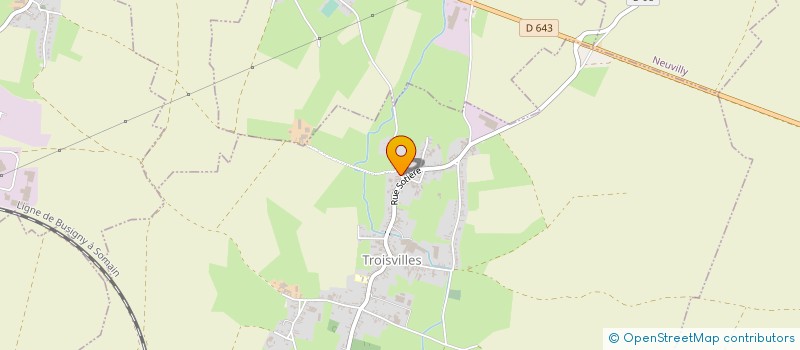 localisation de l'entreprise EARL DE LA SOTIERE  TROISVILLES