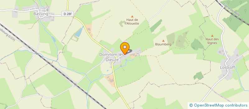 localisation de l'entreprise EARL DE LA TANNERIE  DOMNOM-LES-DIEUZE