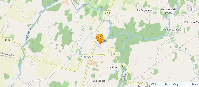 localisation de l'entreprise EARL DE LA TAUPINIERE à LA CHAPELLE BICHE