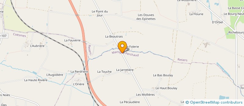 localisation de l'entreprise EARL DE LA TEMPLERIE à MARCILLE-ROBERT