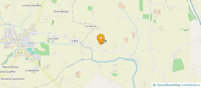 localisation de l'entreprise EARL DE LA TERRERIE à SAINT-FRAIMBAULT