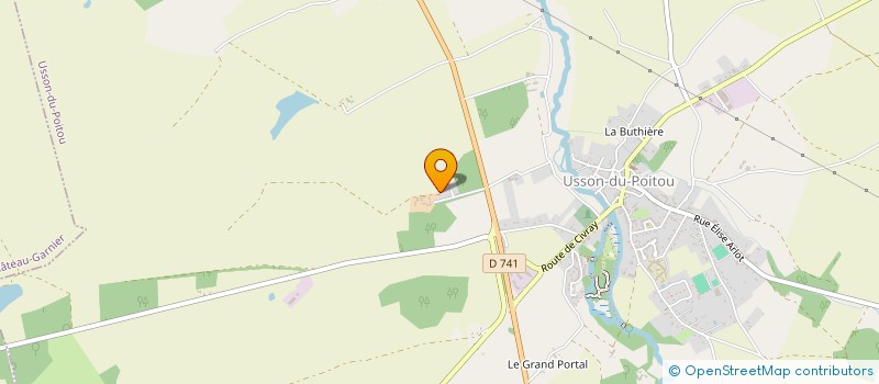 localisation de l'entreprise EARL DE LA TINELIERE à USSON-DU-POITOU