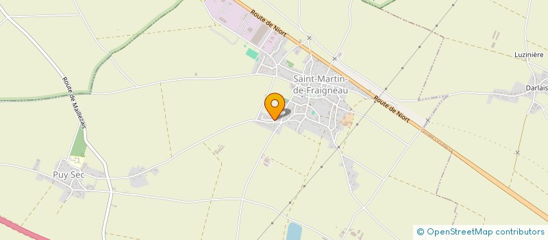 localisation de l'entreprise EARL DE LA TONNELLE à SAINT-MARTIN-DE-FRAIGNEAU