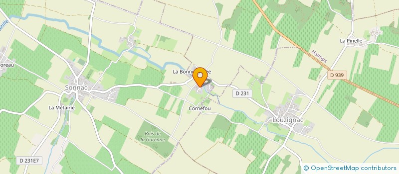 localisation de l'entreprise EARL DE LA TOUCHE  SONNAC