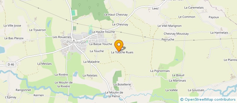 localisation de l'entreprise EARL DE LA TOUCHE RUAIS  PLUMAUGAT