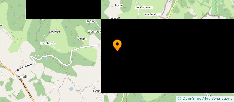 localisation de l'entreprise EARL DE LA TOUFFAGNE  COURBIAC