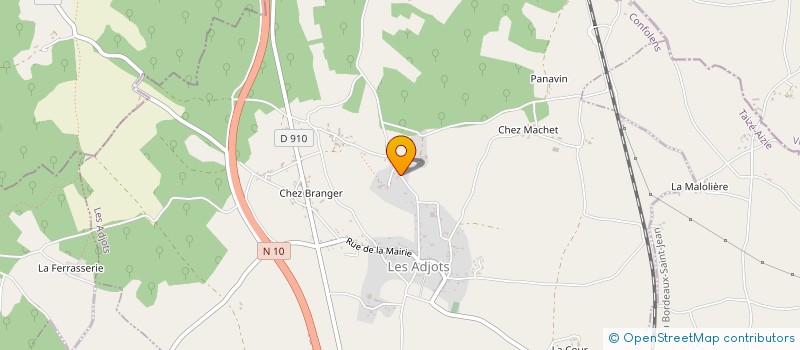localisation de l'entreprise EARL DE LA TOUR CHEVAIS à LES ADJOTS