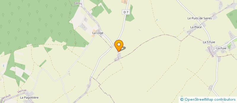 localisation de l'entreprise EARL DE LA TRAPIERE  VERRUE