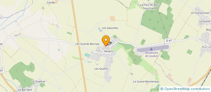 localisation de l'entreprise EARL DE LA TREILLE  LOUDUN