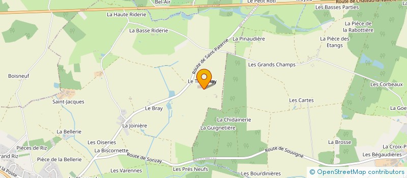 localisation de l'entreprise EARL DE LA TREMBLAIE à VILLIERS AU BOUIN