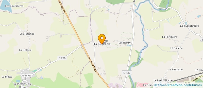 localisation de l'entreprise EARL DE LA TURMELIERE  MONTSURS