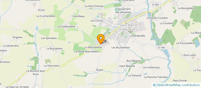 localisation de l'entreprise EARL DE LA VACHONNIERE à SAINT-PIERRE-DES-NIDS