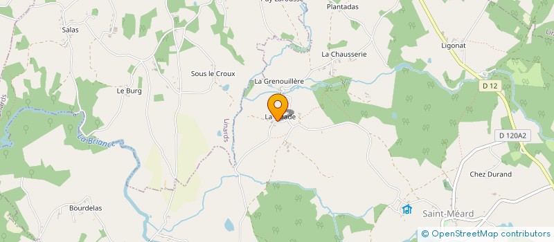 localisation de l'entreprise EARL DE LA VALADE à SAINT-MEARD