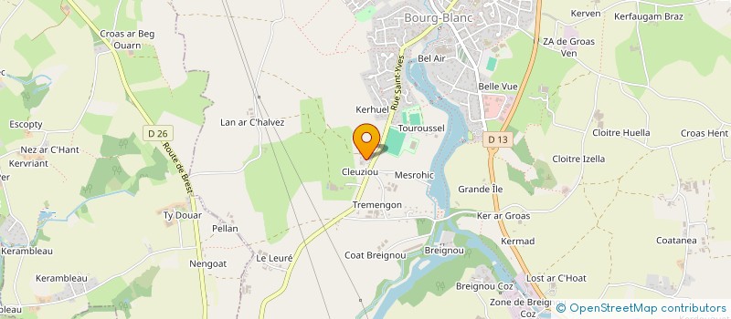 localisation de l'entreprise EARL DE LA VALLEE à BOURG-BLANC